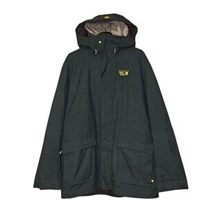 Mountain Hardwear Jacket Mens XL Green Dry.Q 3-in-1 Zip Out Hooded Parka Outdoor